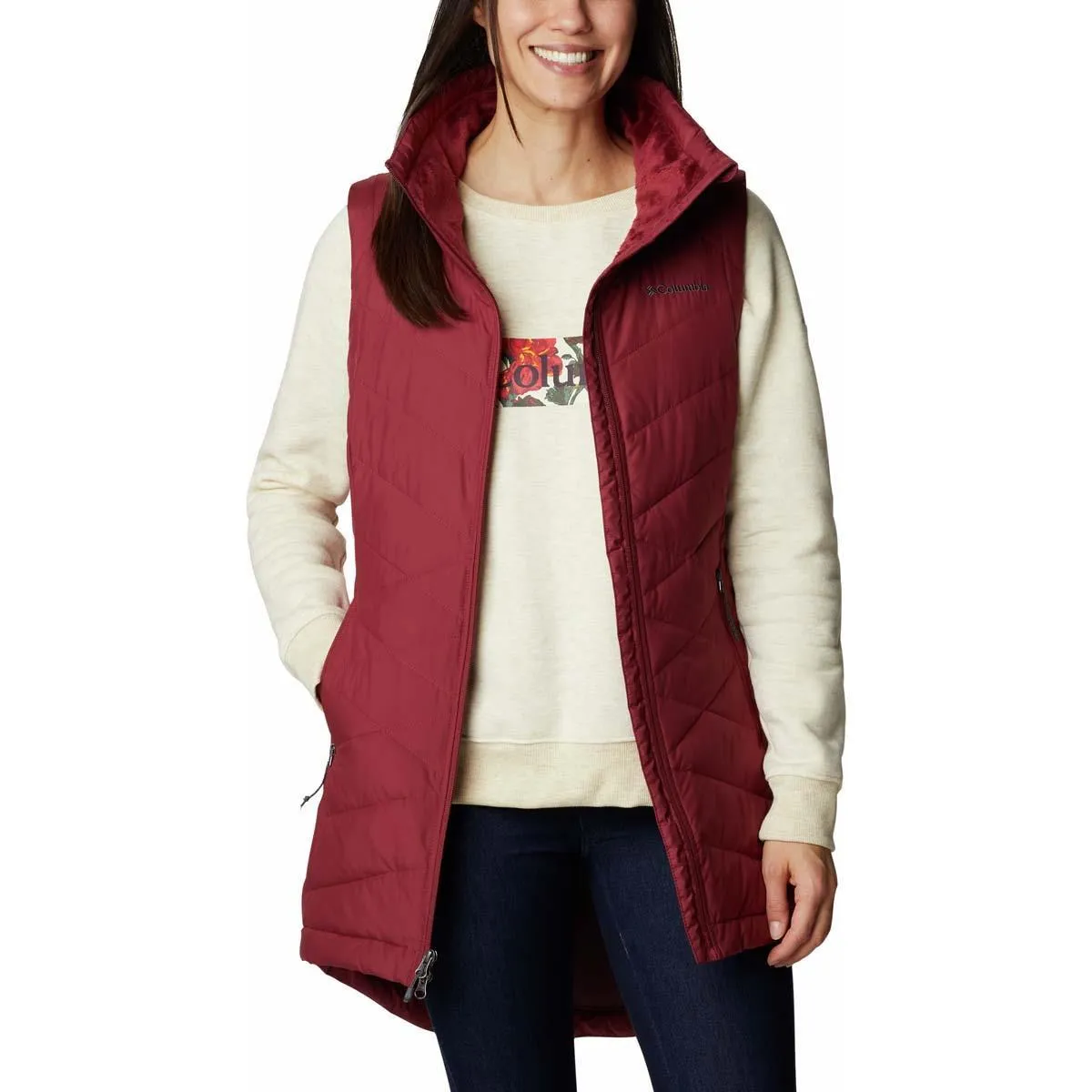 Columbia Women's Heavenly Long Vest - Synthetic Down