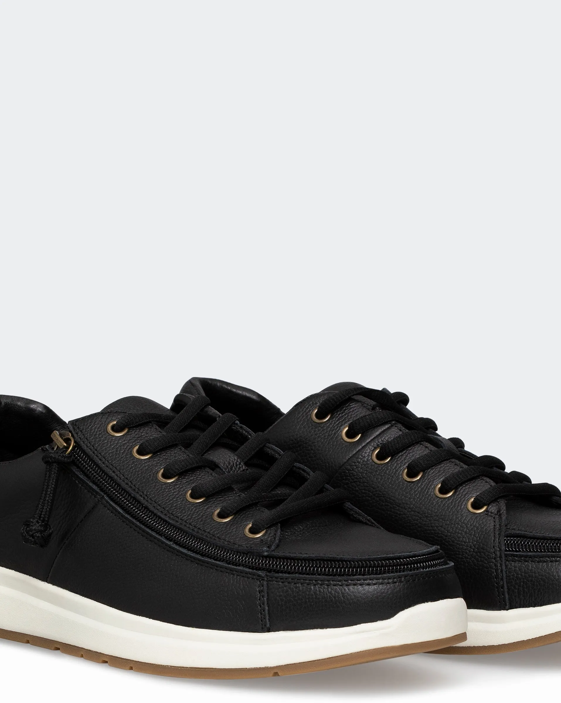 Comfort Sneaker (Men) - Black Faux Leather