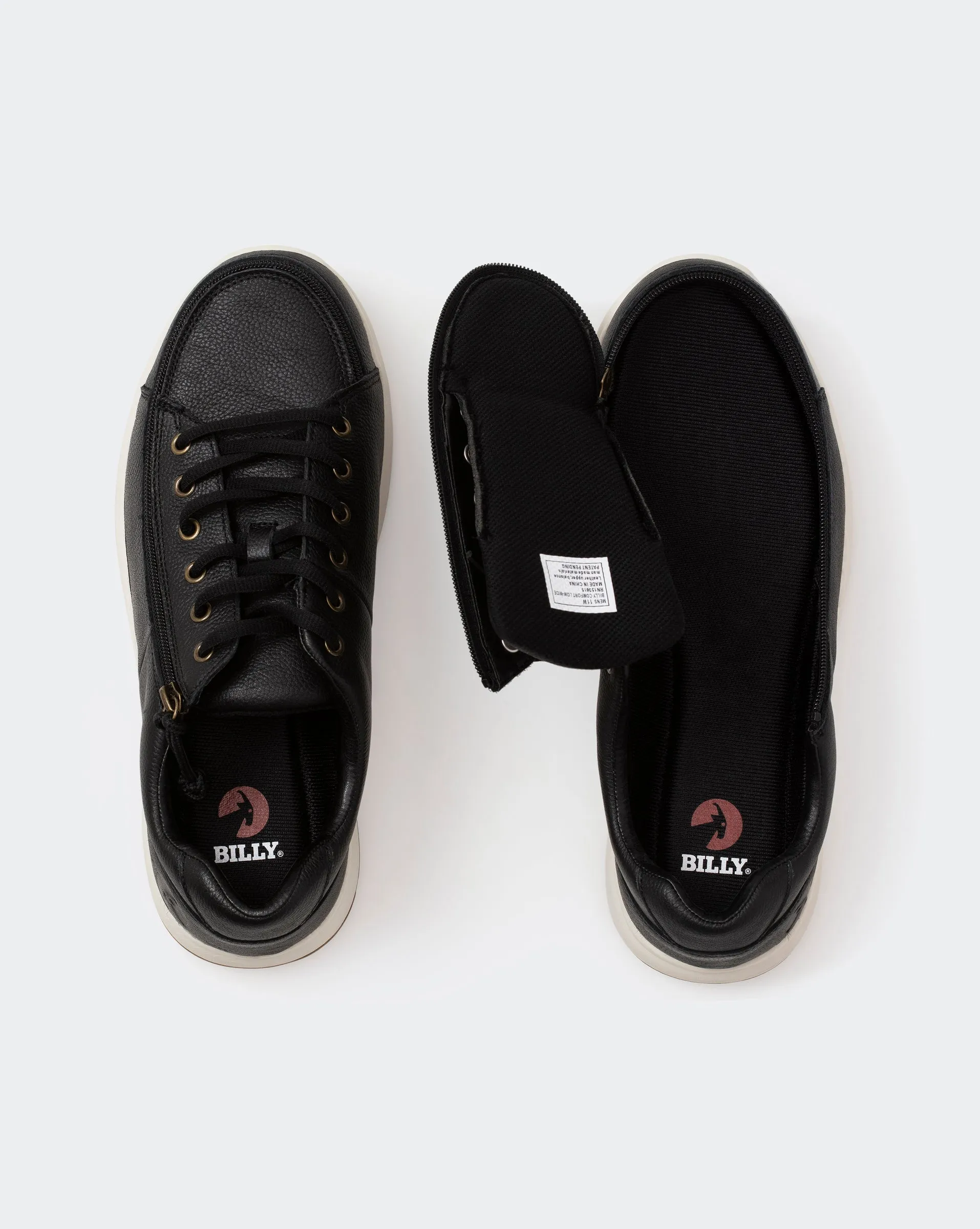 Comfort Sneaker (Men) - Black Faux Leather