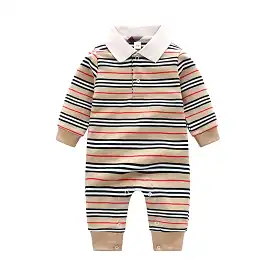 Cotton Romper for Baby Girls with Cute Prints and Snug Fit 0-3M 20430682