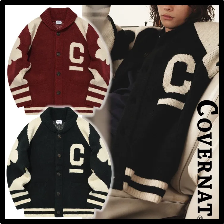 COVERNAT  |Unisex Street Style Logo Cardigans