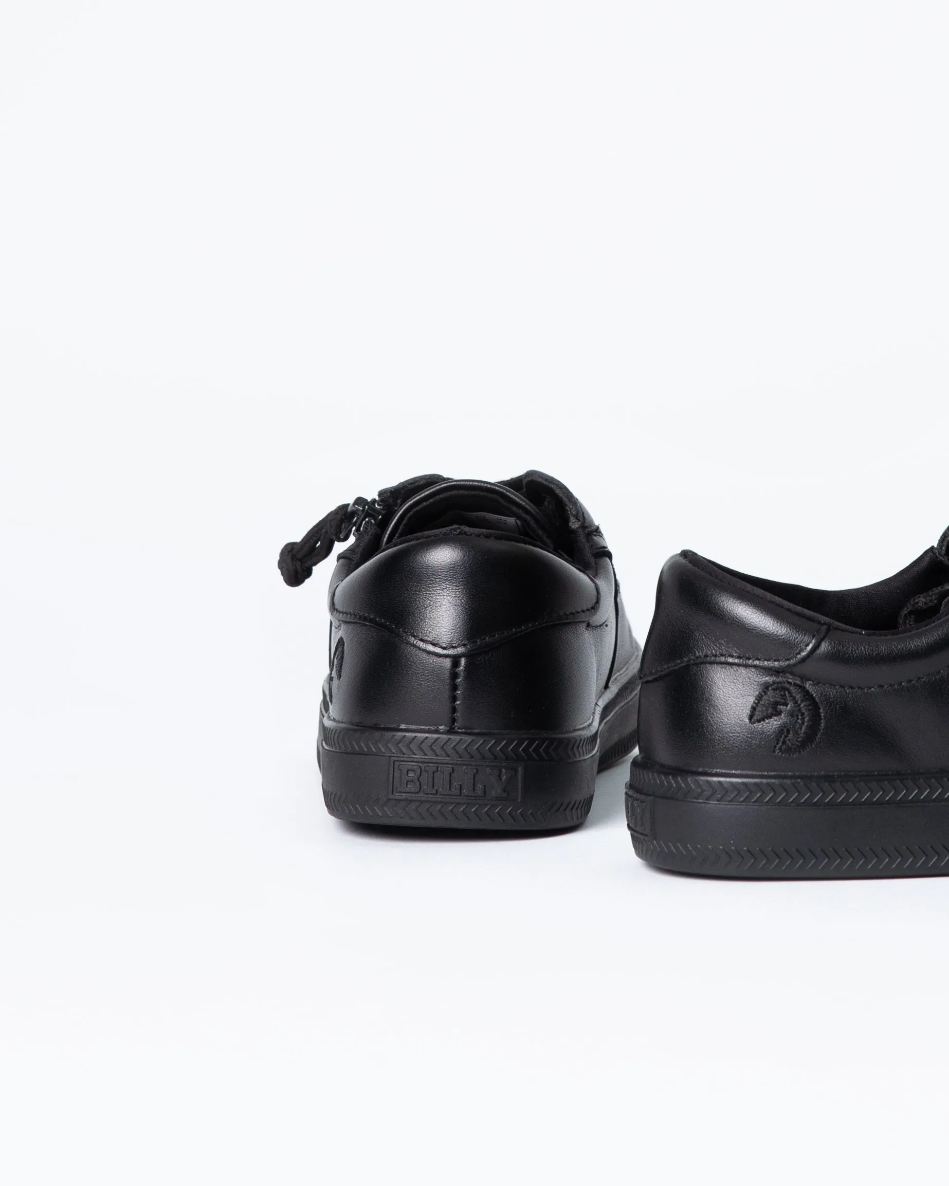 DR II Low Rise Sneaker (Kids) - Black To The Floor Leather