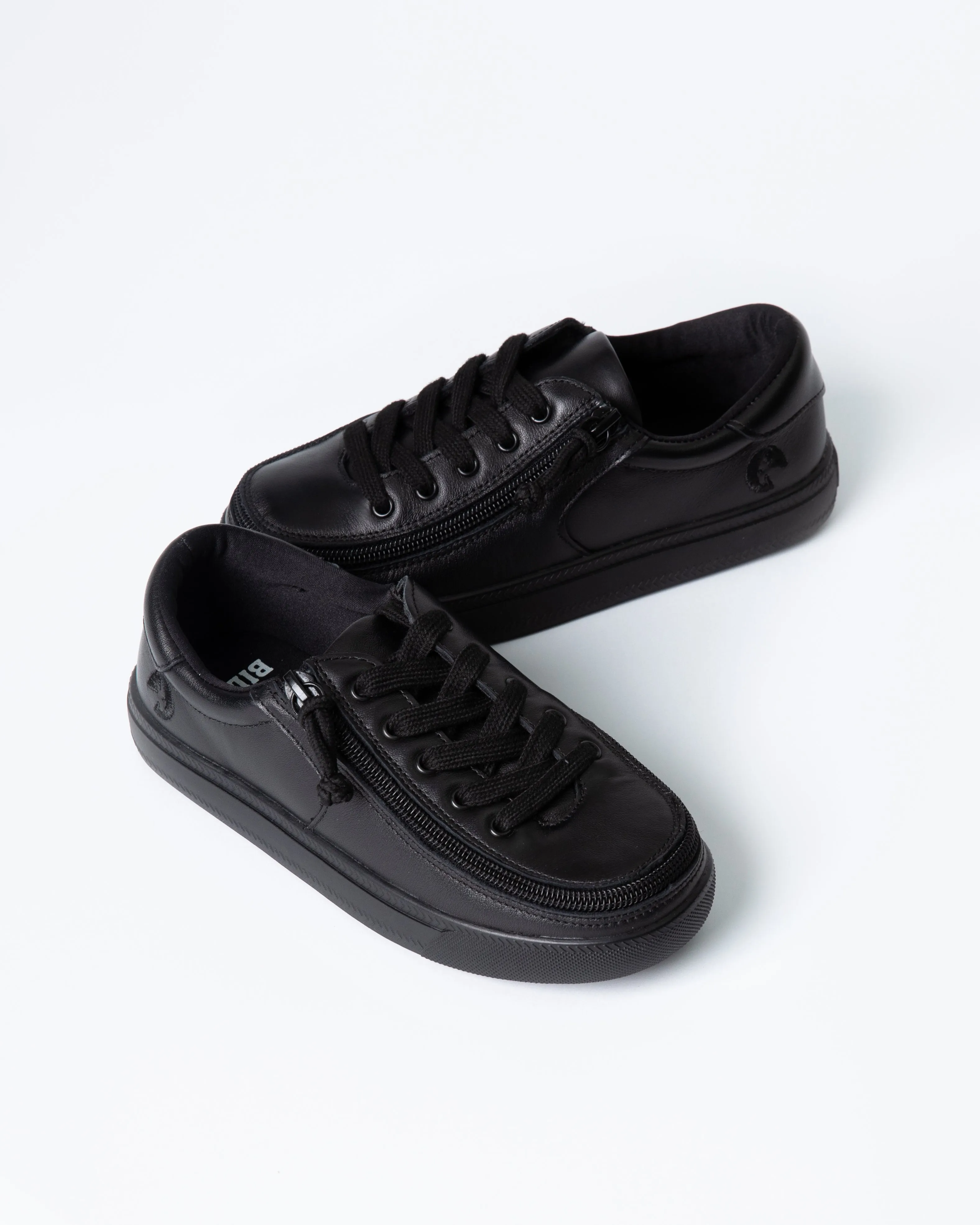 DR II Low Rise Sneaker (Kids) - Black To The Floor Leather