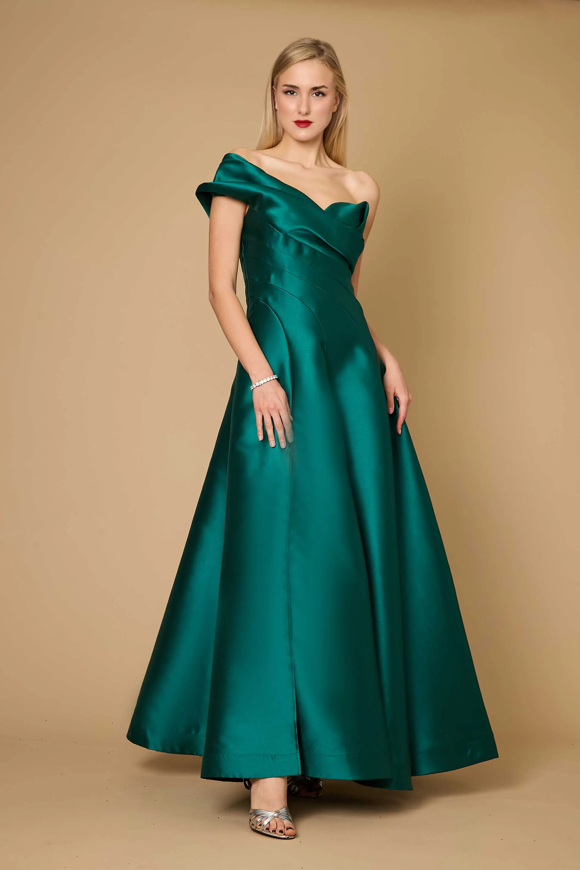 Dylan & Davids One Shoulder Long Formal Ball Gown Evening Dress