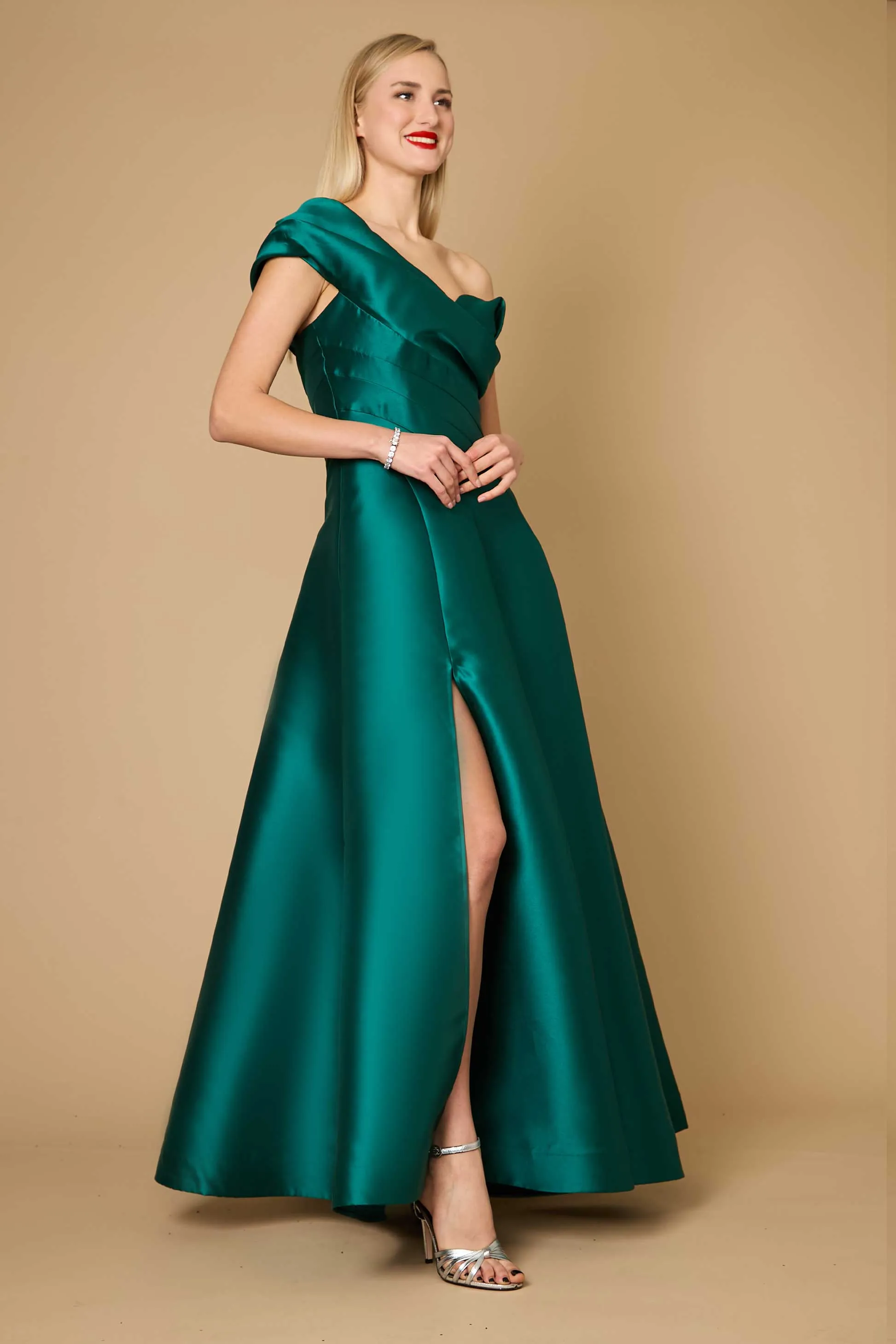 Dylan & Davids One Shoulder Long Formal Ball Gown Evening Dress