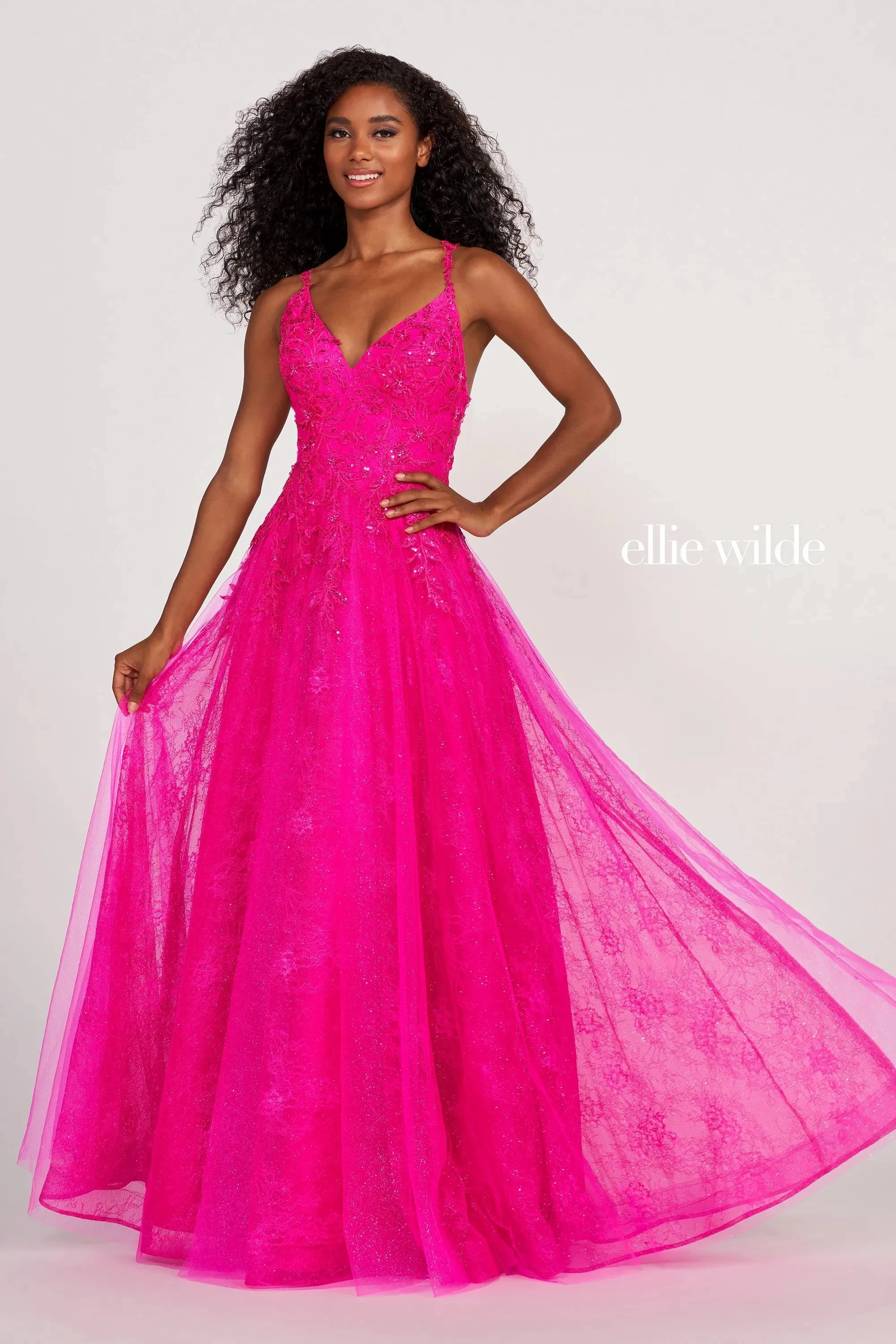 Ellie Wilde EW34086 Prom Long Formal Pocket Evening Gown