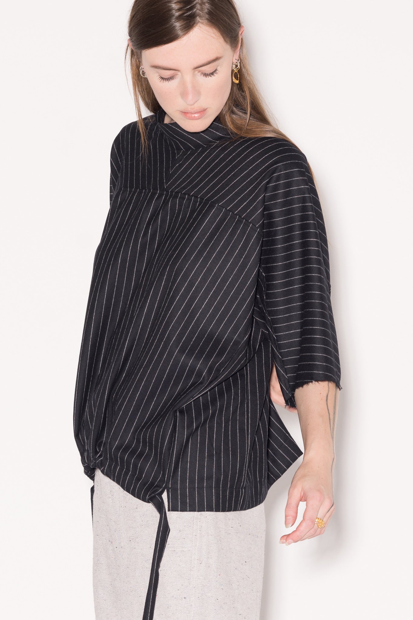 Equal Top | Black Pinstripe