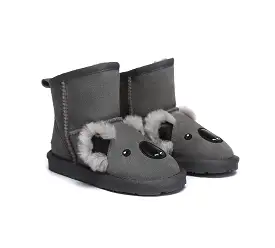 EVERAU Kid Sheepskin Boots Koala Kids Plus