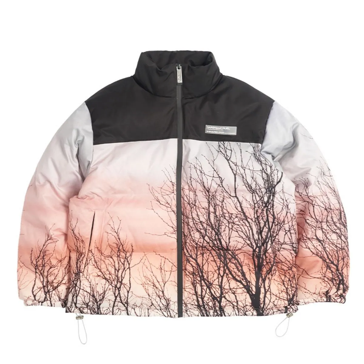 Forest Print Down Jacket