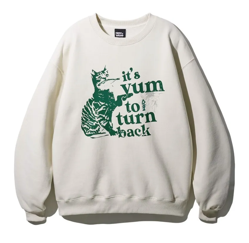 FP142  |【FEPL】★NEW WAVE CAT POSTER SWEATSHIRT