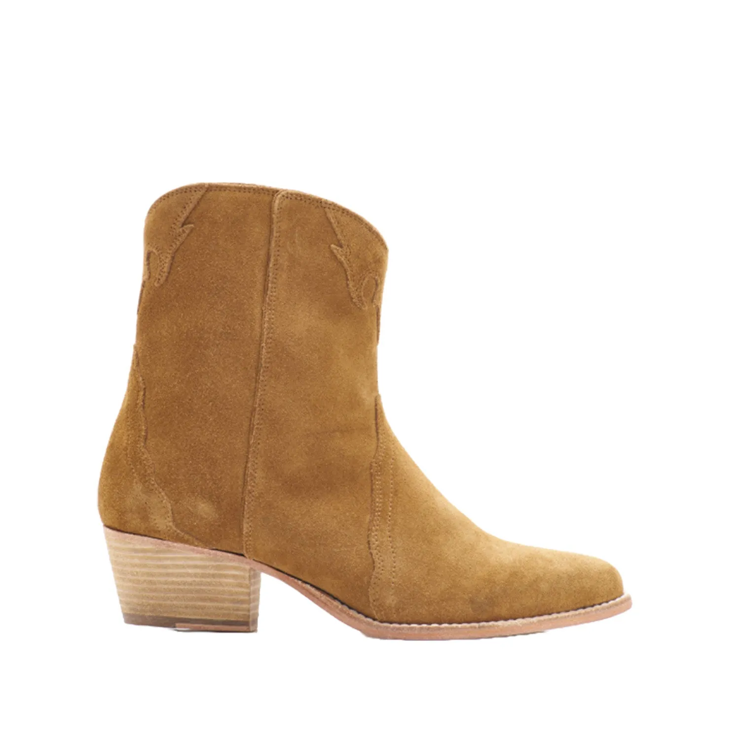 Free People Women's New Frontier Western Boot in Camel