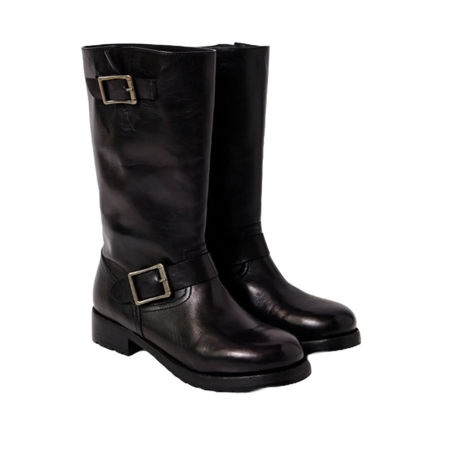 Free People Women's Ride or Die Engineer Boot in Black