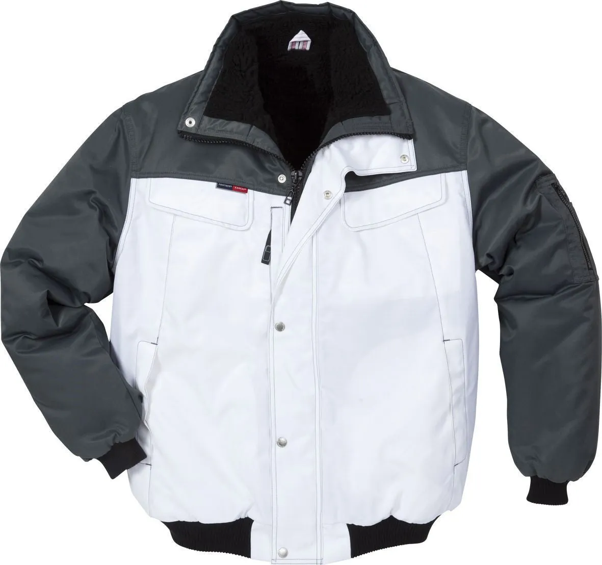 Fristads Kansas 100809 Icon Pilot Jacket White Grey