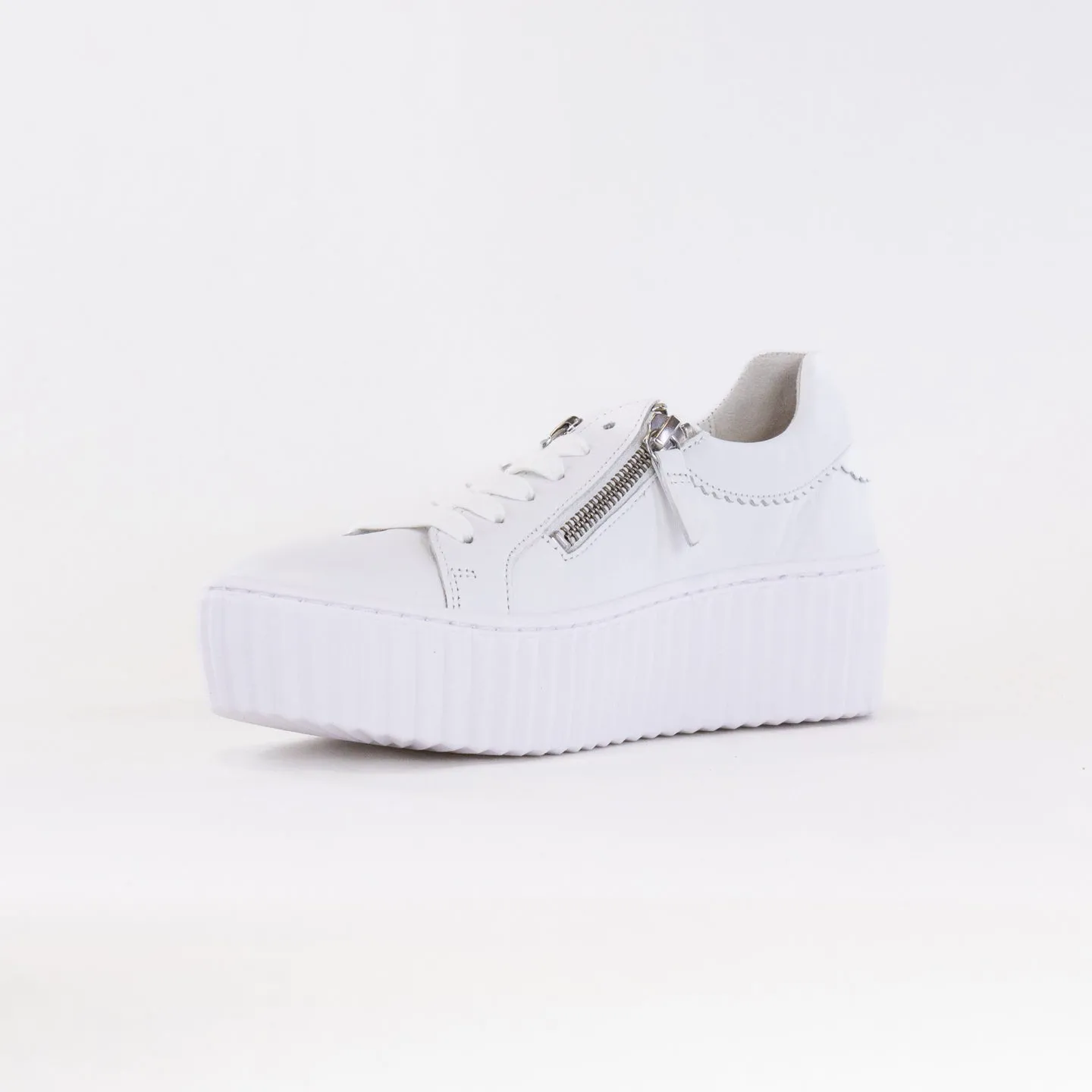 Gabor 43.200.21 Platform Sneaker (Women's) - White/Ice