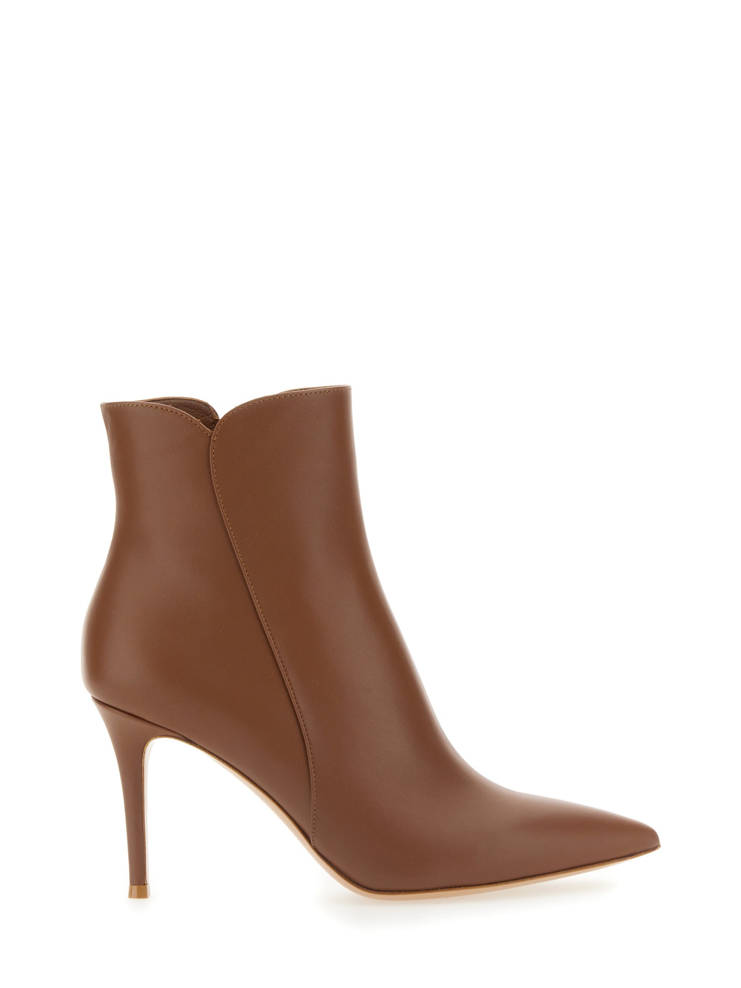 GIANVITO ROSSI    LEVY 85 LEATHER ANKLE BOOT