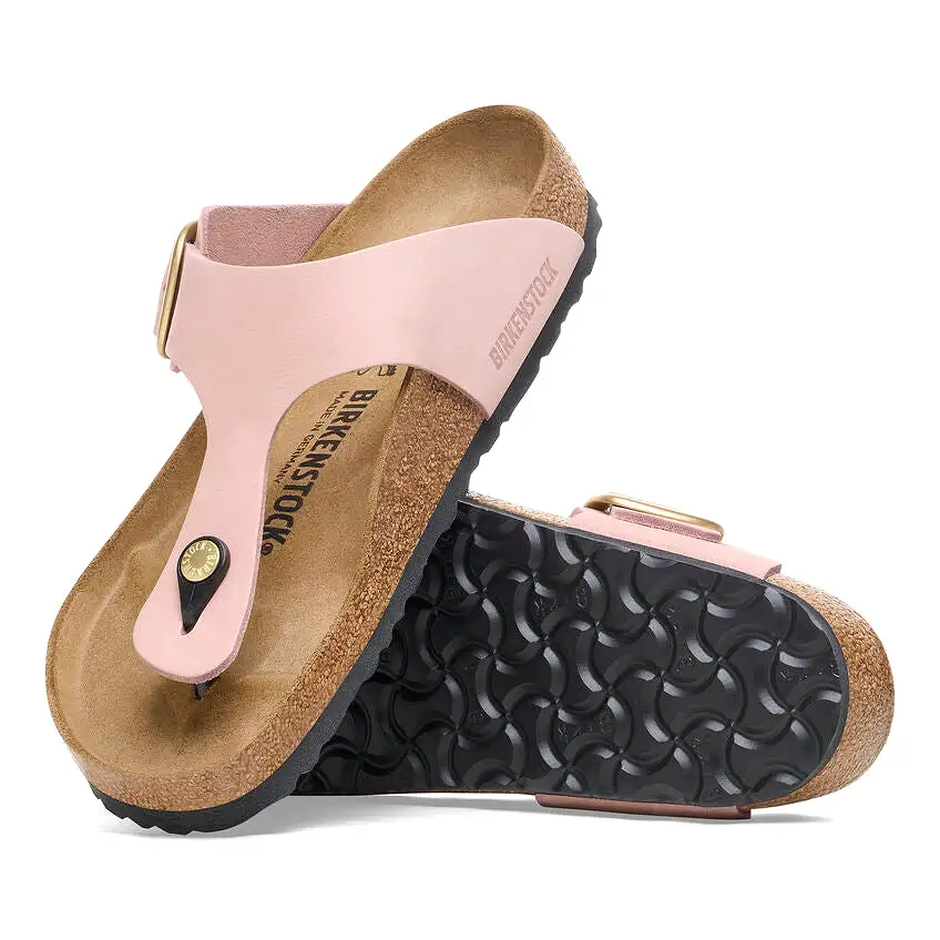 Gizeh Big Buckle - Soft Pink Nubuck||Gizeh grosses boucles - Nubuck rose ple