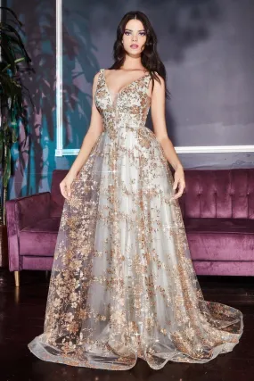 Gold Sage 14 Cinderella Divine CB068 Prom Long Dress Evening Gown Sale