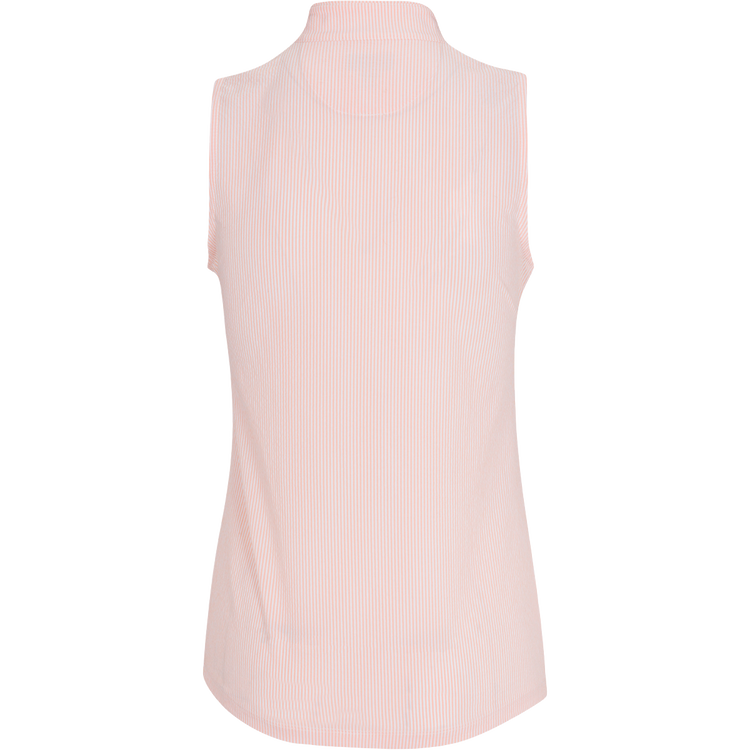 Greg Norman Monaco Seersucker Sleeveless Ladies Polo