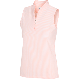 Greg Norman Monaco Seersucker Sleeveless Ladies Polo