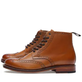 Grenson Sharp Brogue Derby BootTan