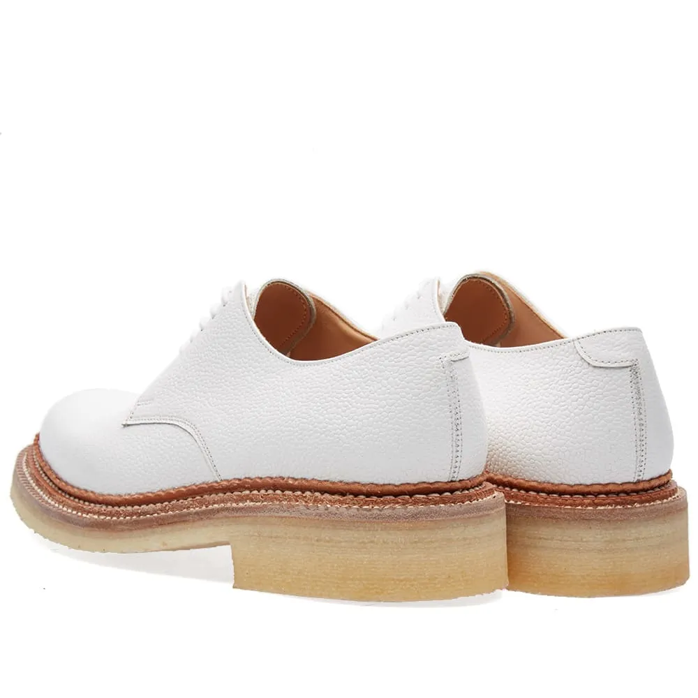 Grenson x Nick Wooster NW2 Crepe Sole Derby ShoeWhite Grain