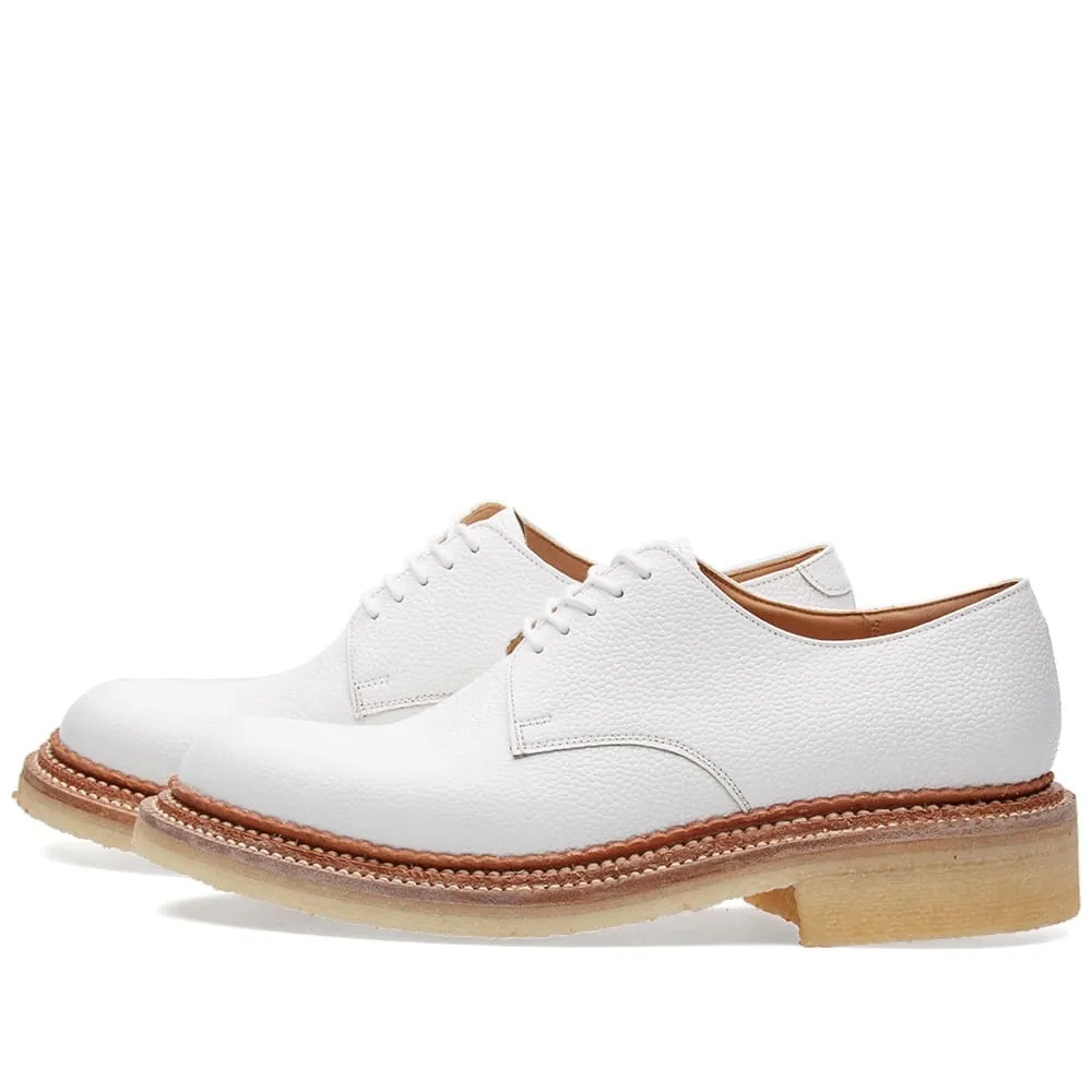 Grenson x Nick Wooster NW2 Crepe Sole Derby ShoeWhite Grain