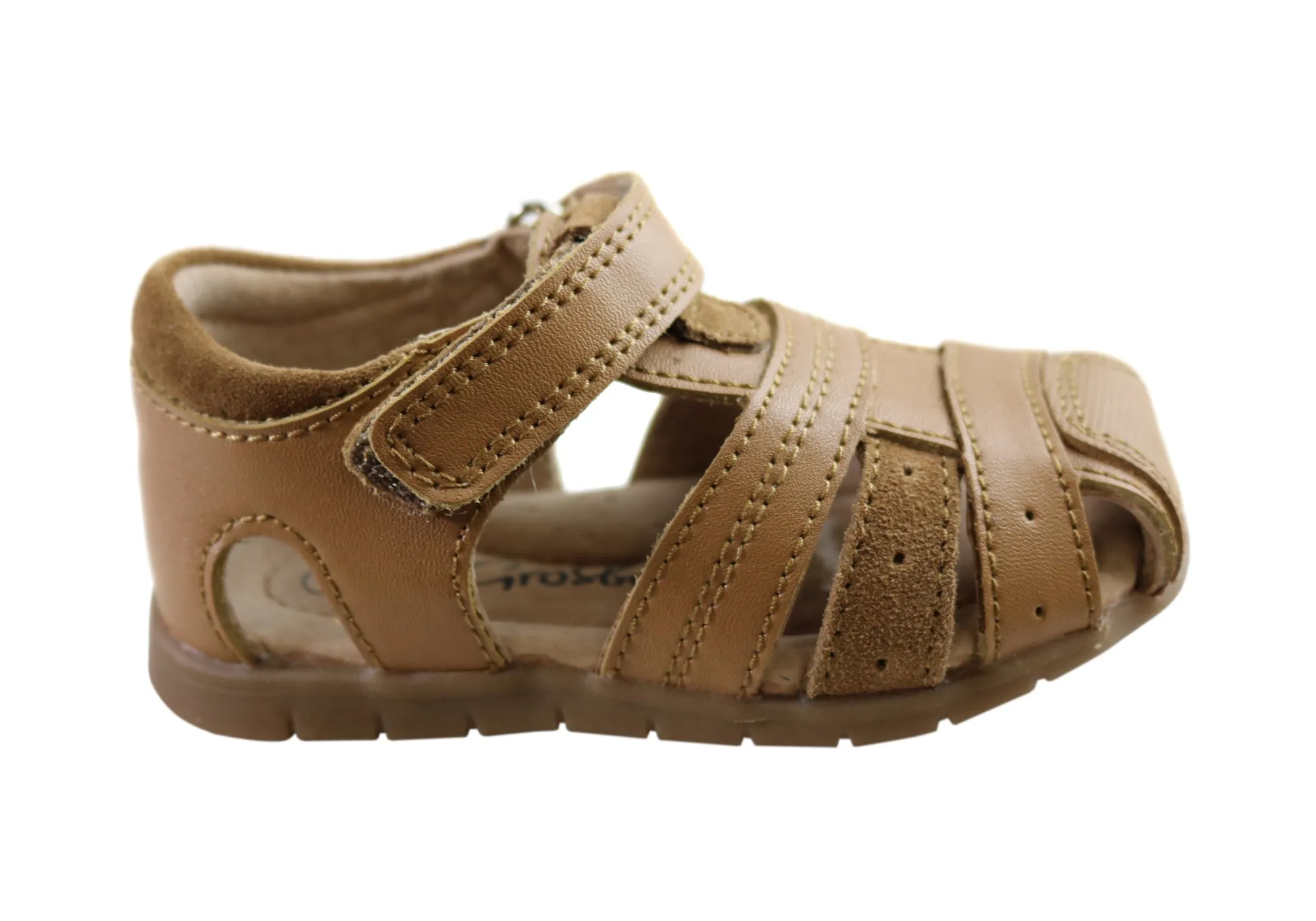 Grosby Albion Infant Toddler Kids Comfortable Leather Sandals