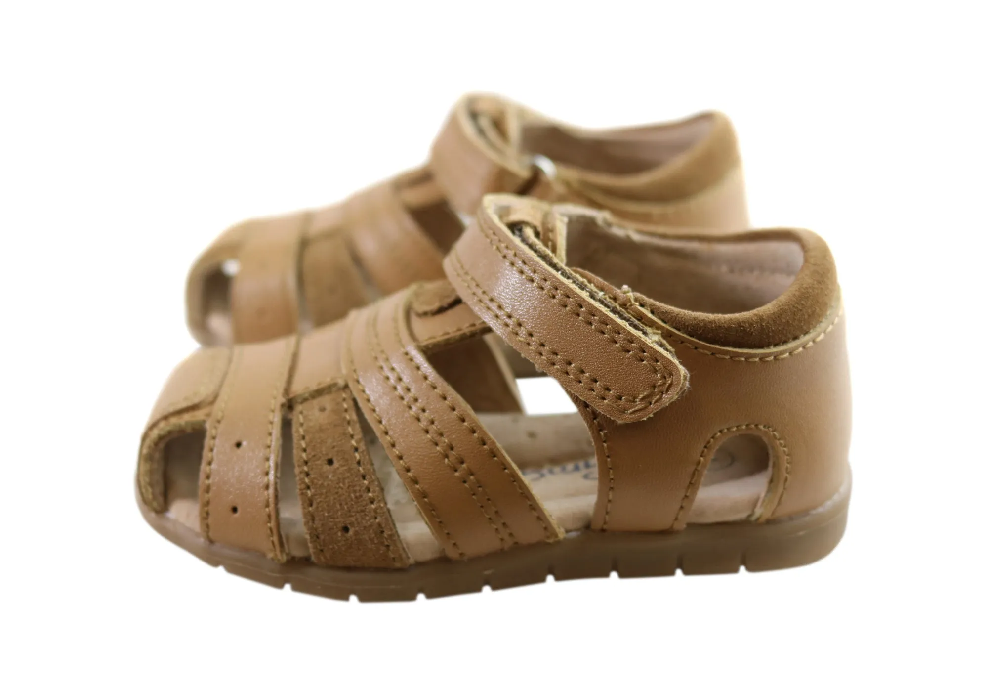 Grosby Albion Infant Toddler Kids Comfortable Leather Sandals