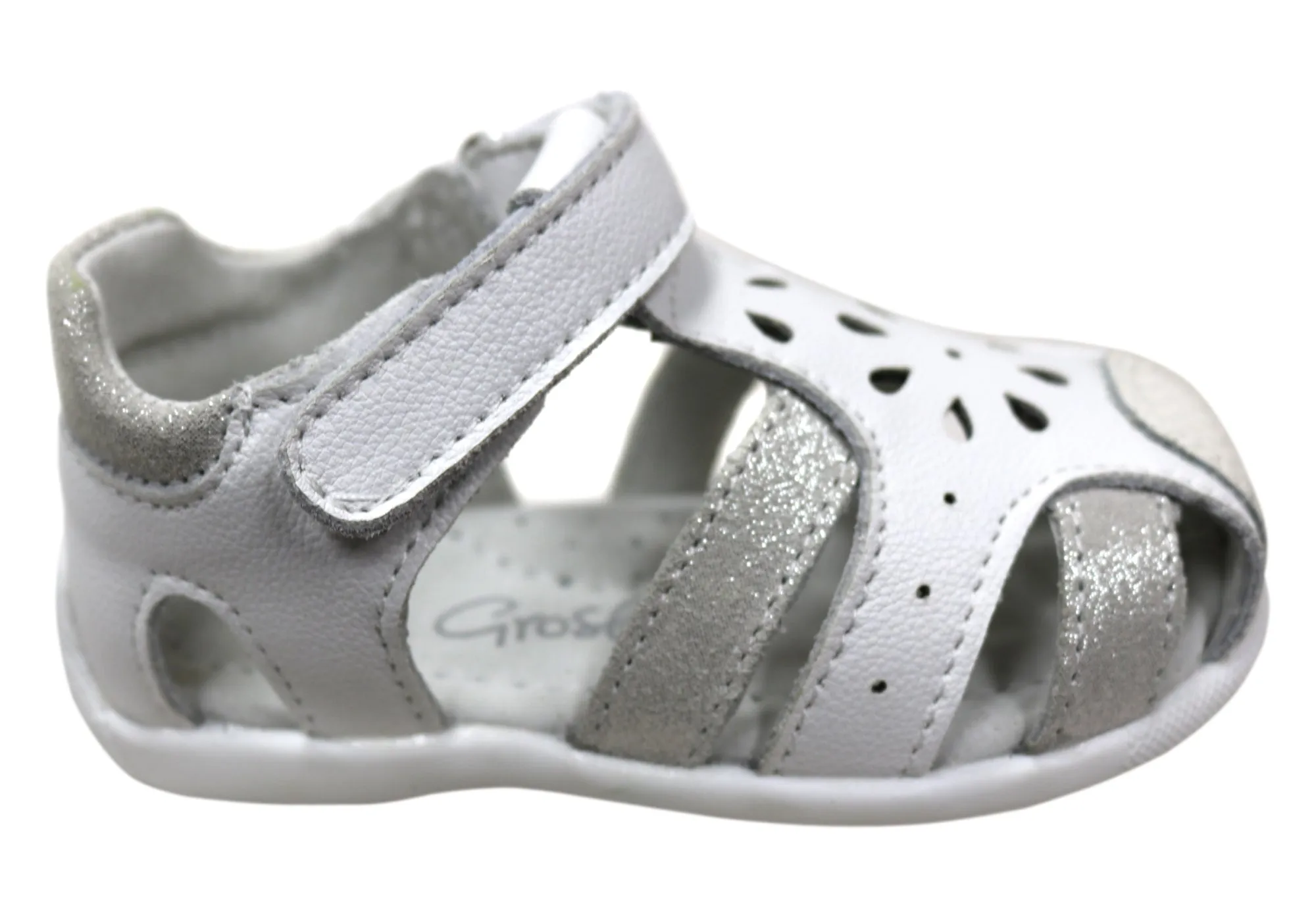 Grosby Alisa Infant Toddler Kids Girls Comfortable Leather Sandals