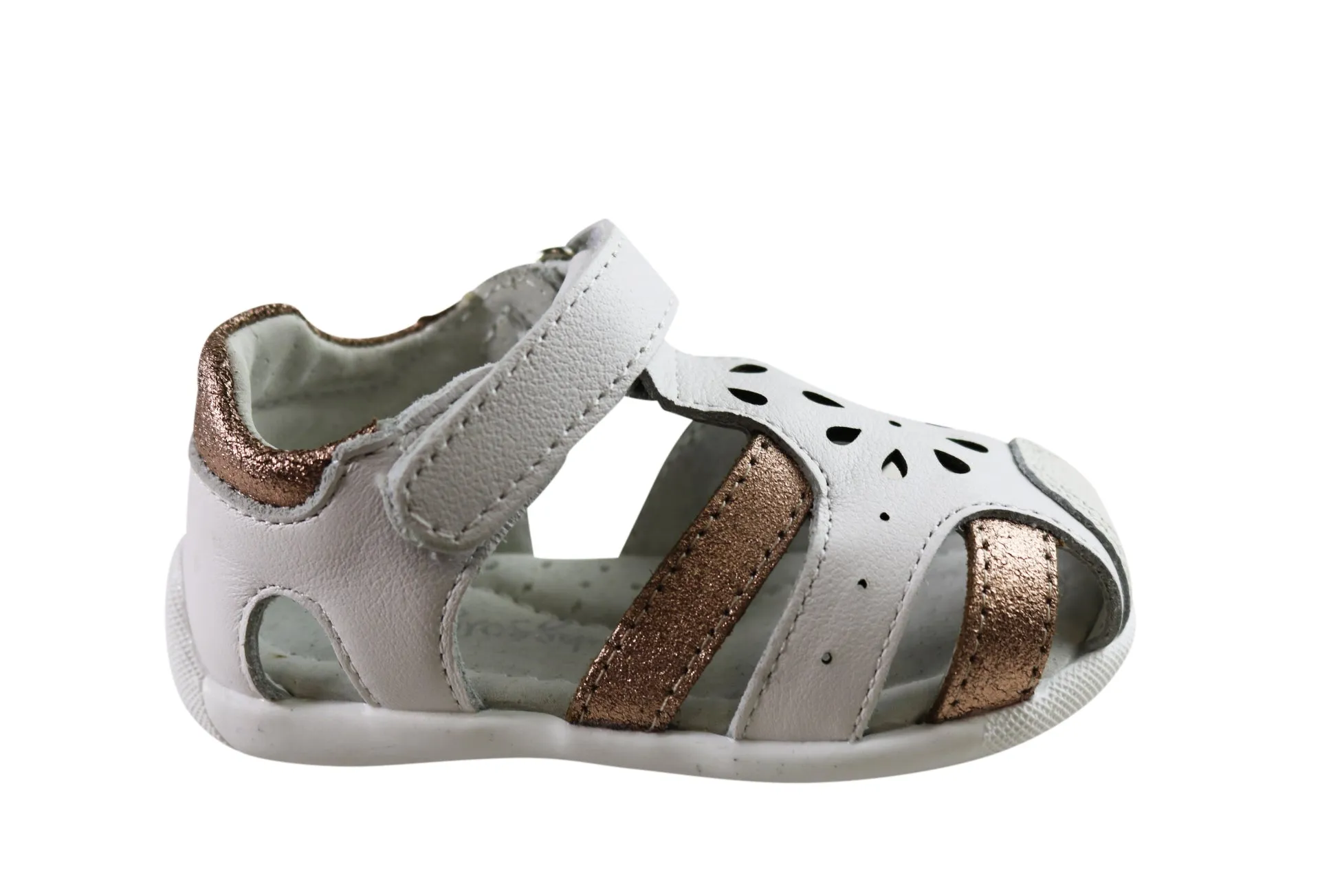 Grosby Alisa Infant Toddler Kids Girls Comfortable Leather Sandals