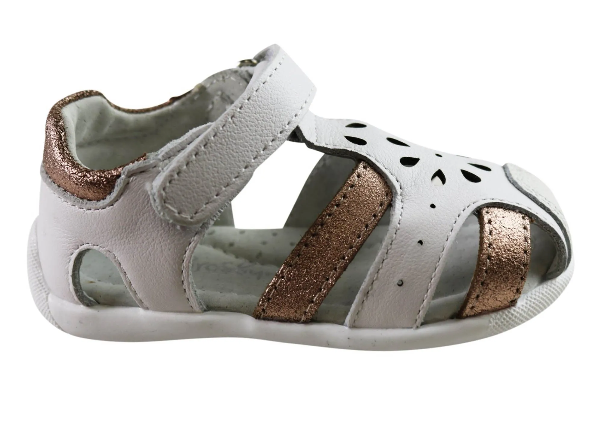 Grosby Alisa Infant Toddler Kids Girls Comfortable Leather Sandals