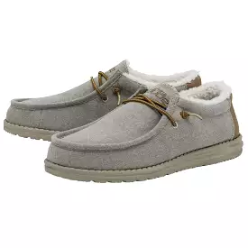 Hey Dude Wally Men's Shoes Herringbone Grey