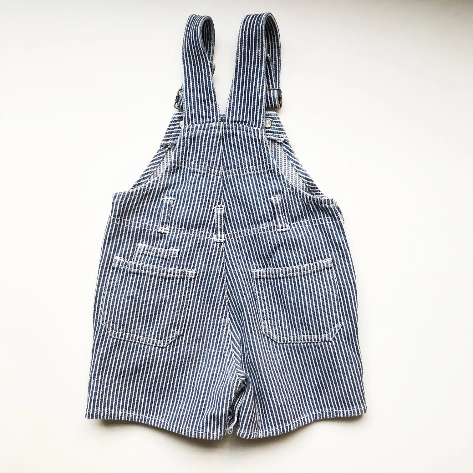 Hickory Stripe Preloved Romper size 18 months