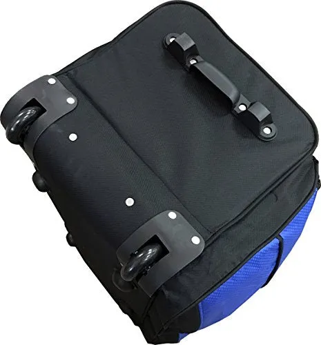 Hipack Carry-on Rolling Duffle Bag, Blue, 28-Inch