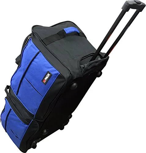 Hipack Carry-on Rolling Duffle Bag, Blue, 28-Inch