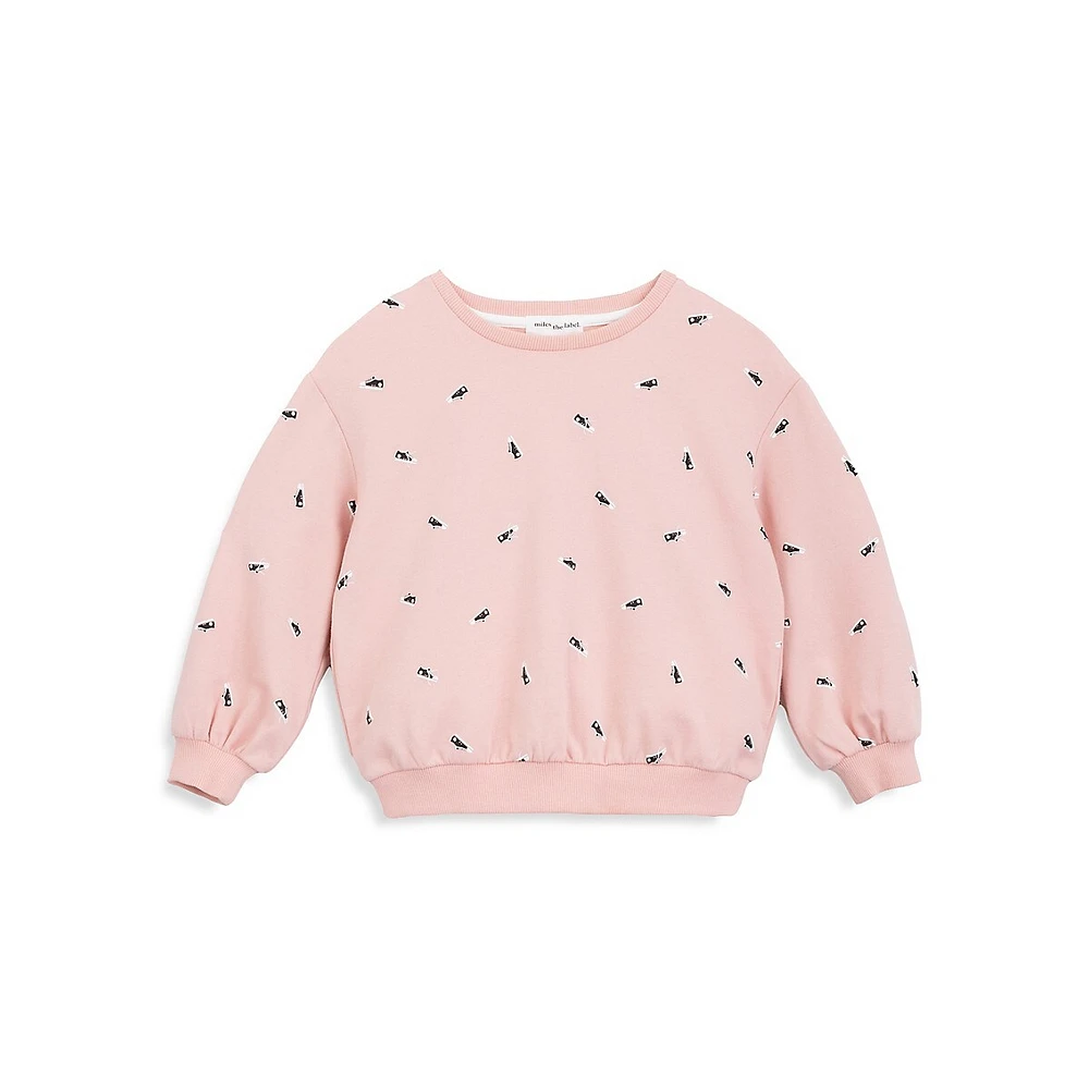 Hudson's Bay Little Girl's Sneaker-Print Top