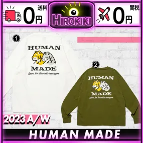 HUMAN MADE  |Unisex Street Style Collaboration Logo T-Shirts