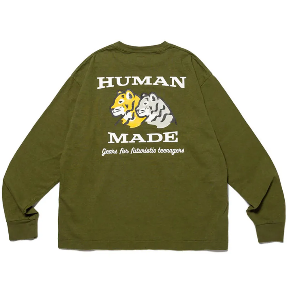 HUMAN MADE  |Unisex Street Style Collaboration Logo T-Shirts