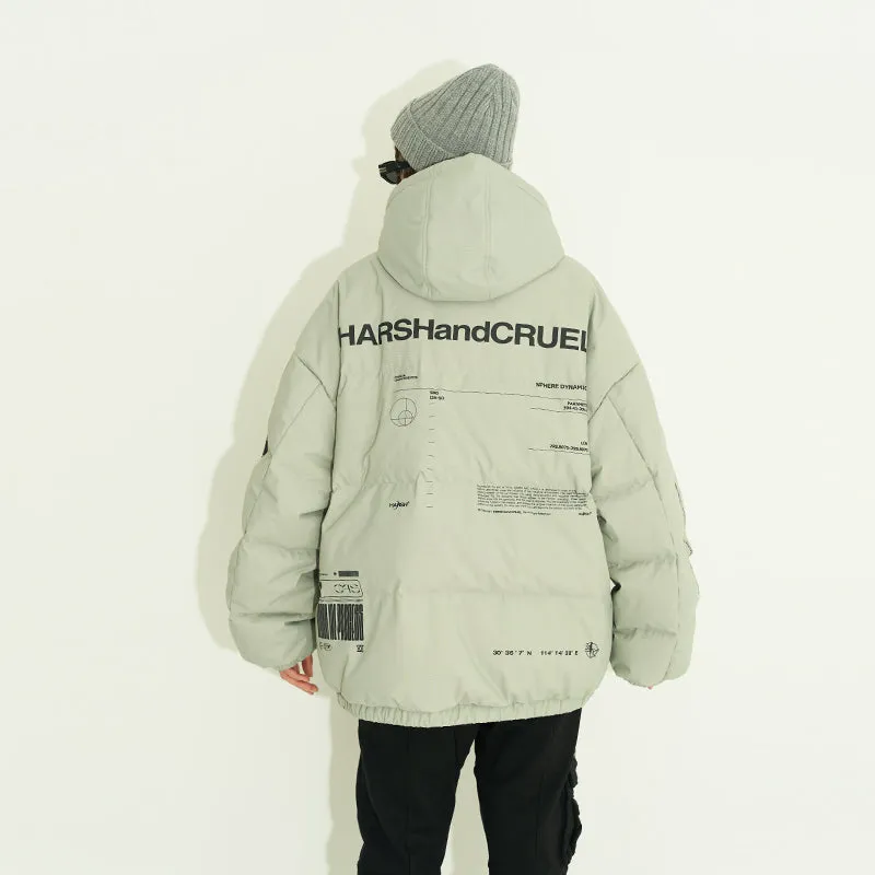 Industrial Printed Down Jacket