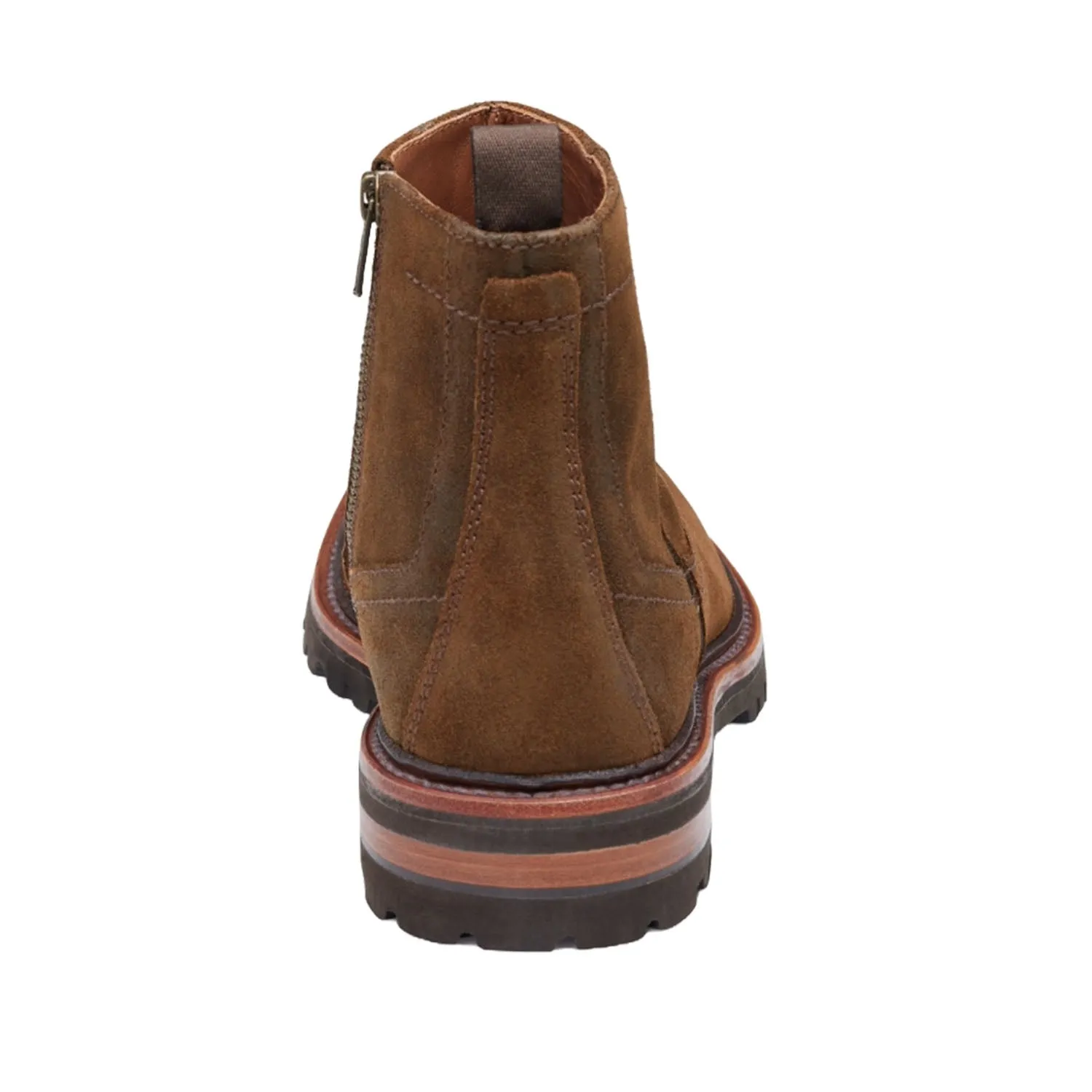 Johnston & Murphy Dudley Lug Zip Boot in Brown