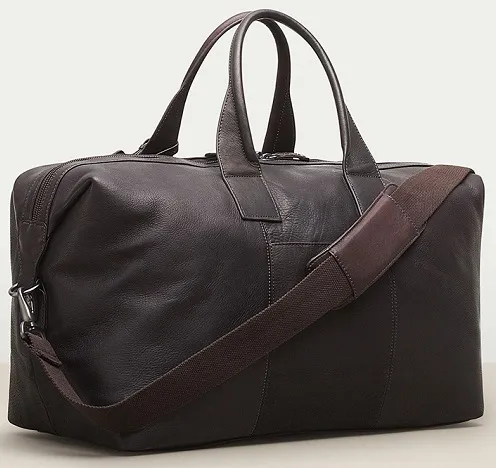 Kenneth Cole Brown Leather Duffle Bag 