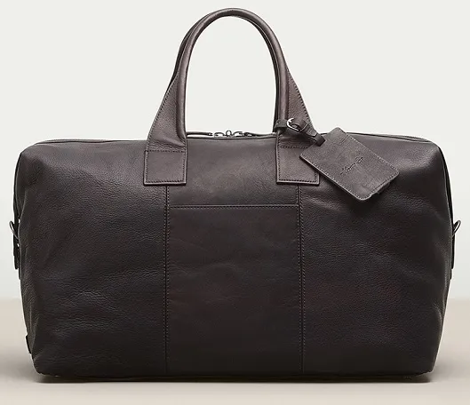 Kenneth Cole Brown Leather Duffle Bag 