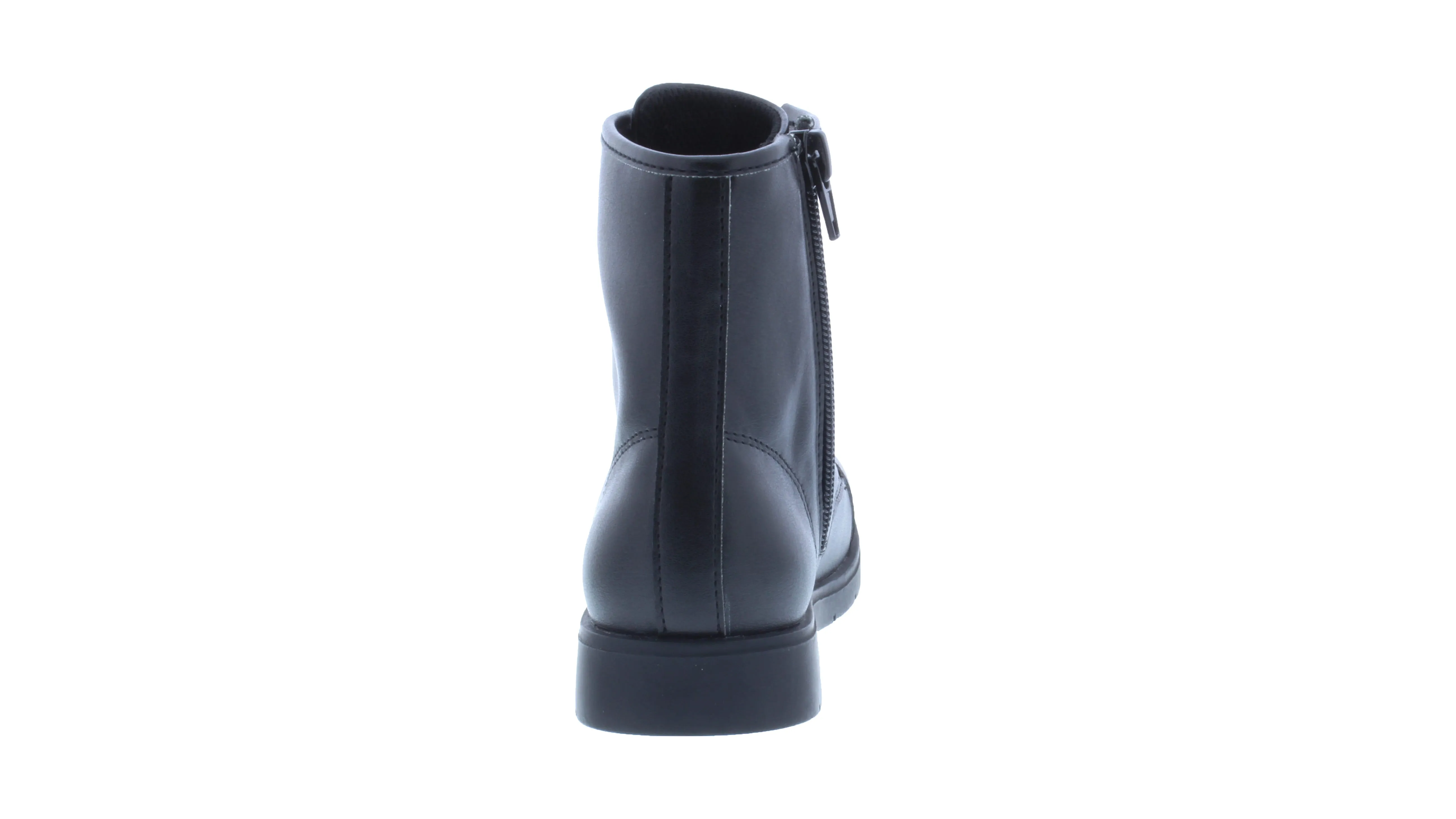 Kids Faux Leather Zipper Boot