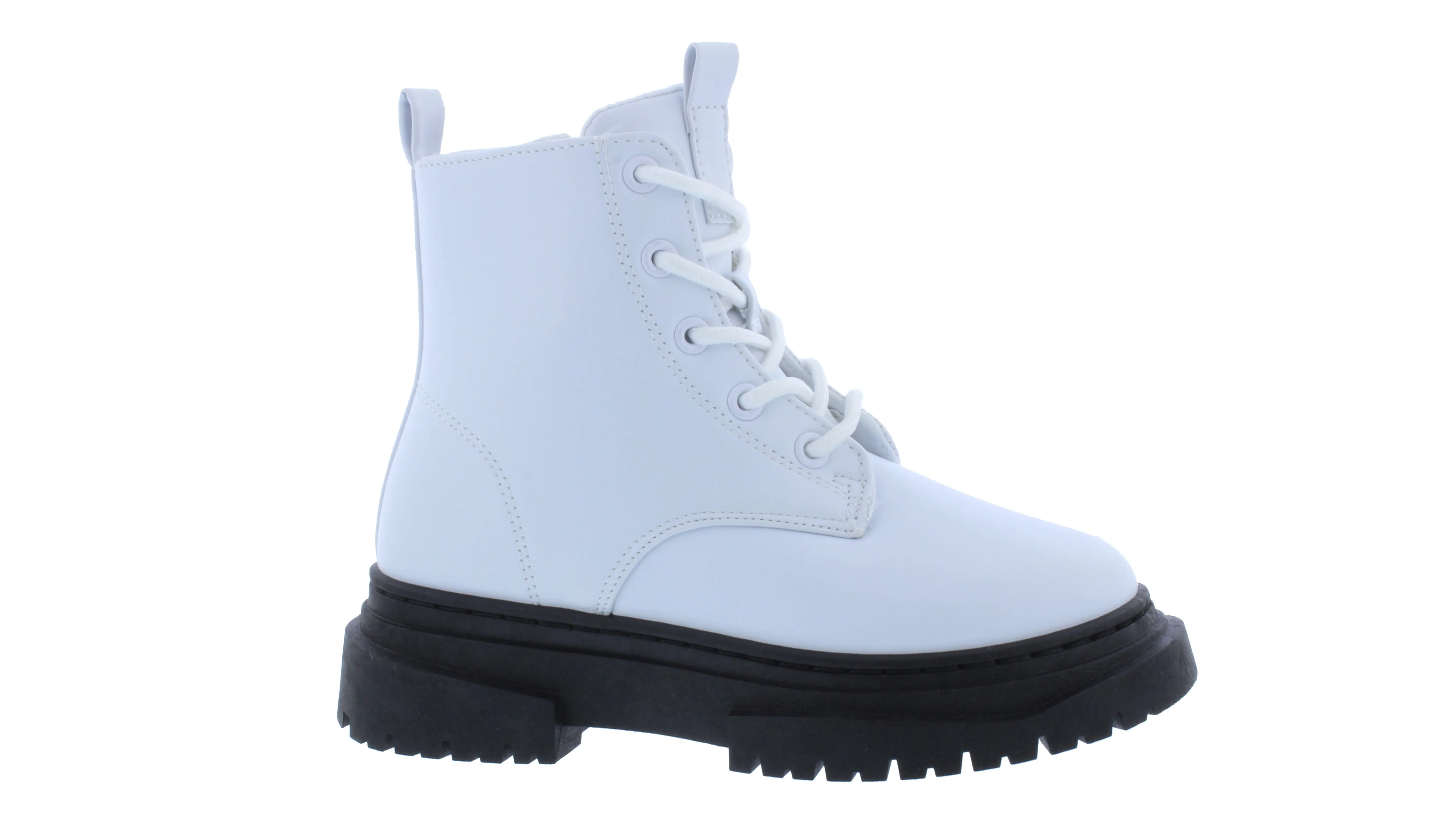 Kids Thick Outsole Lace Up Boot