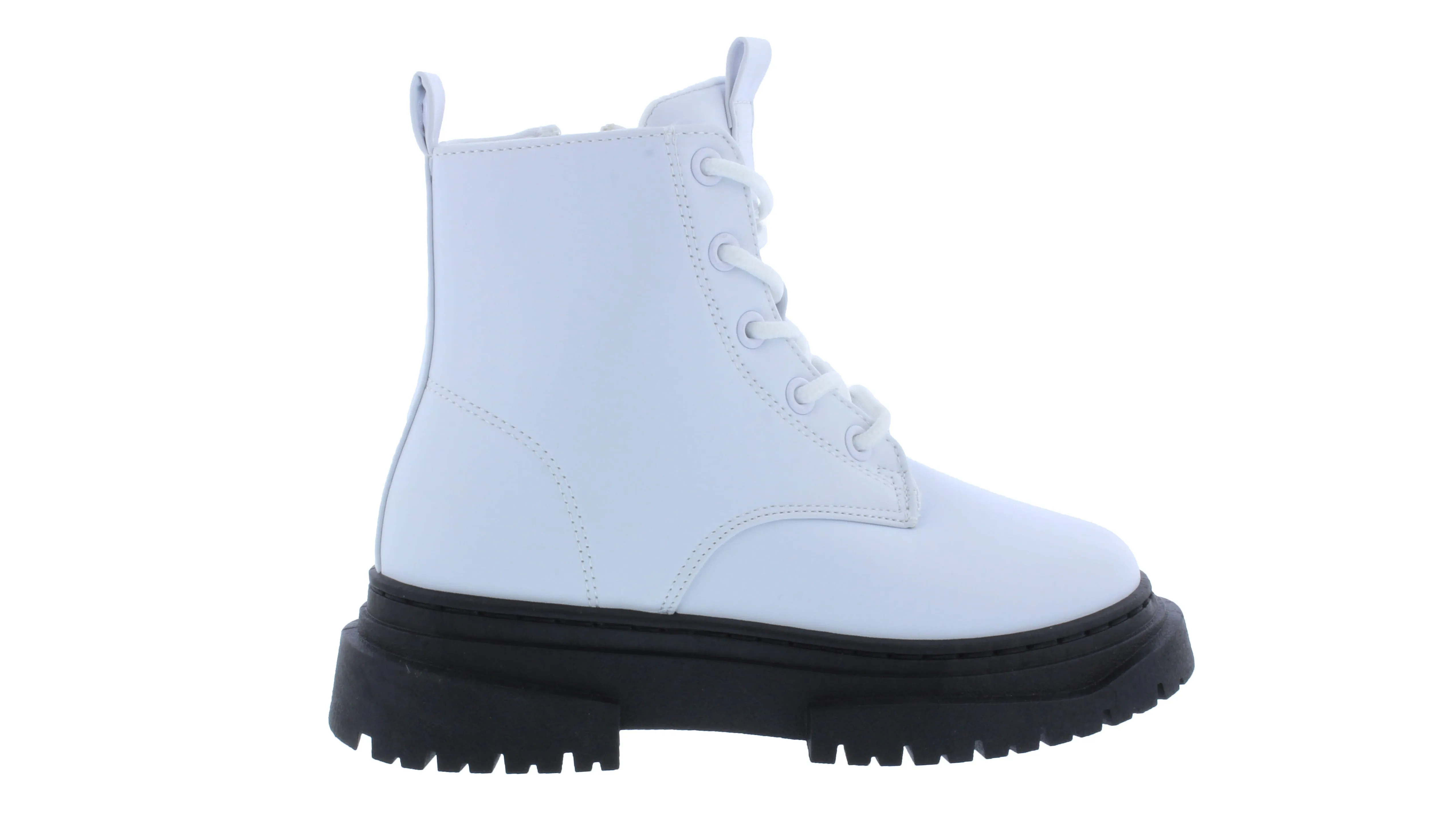 Kids Thick Outsole Lace Up Boot