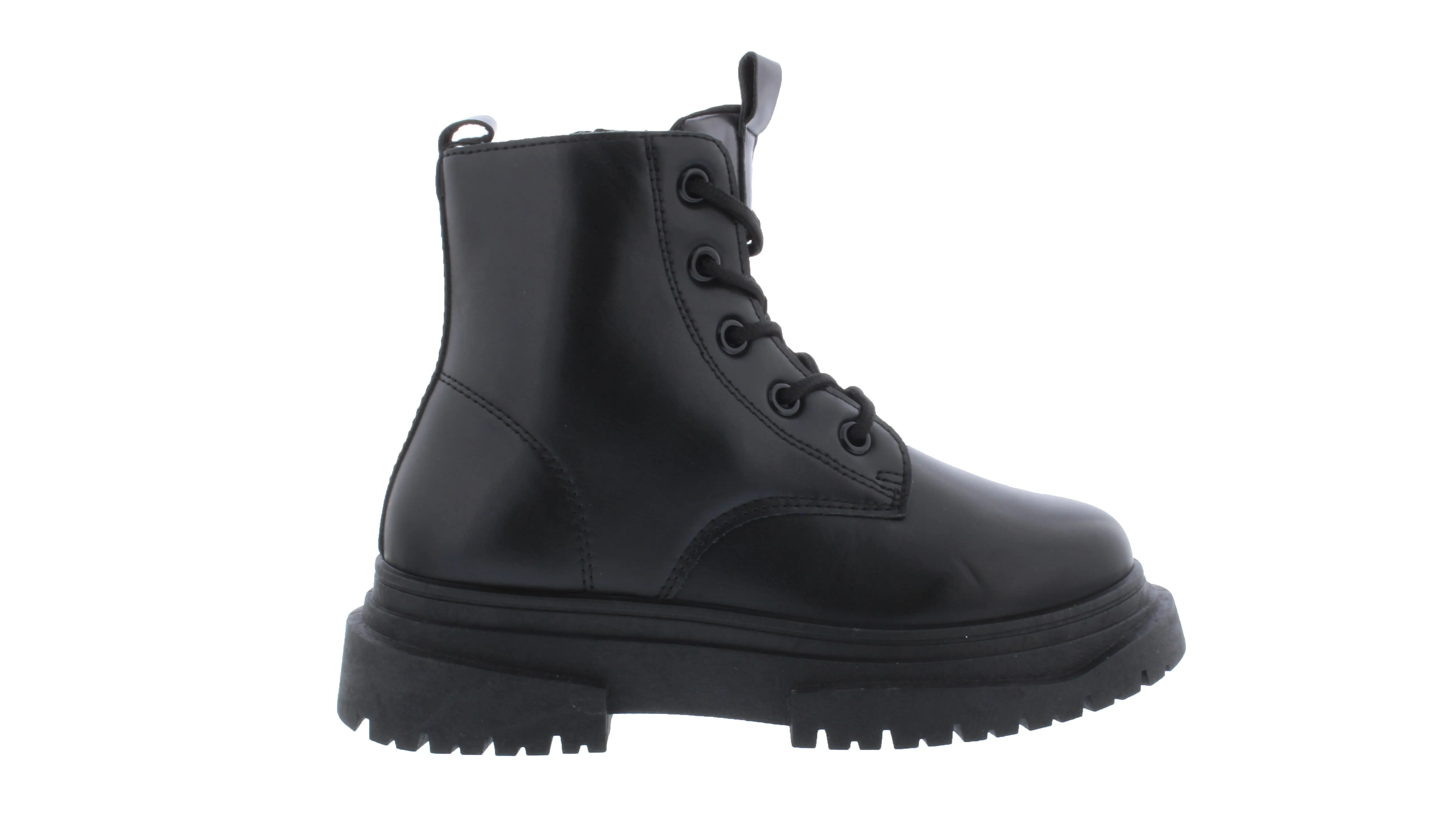 Kids Thick Outsole Lace Up Boot