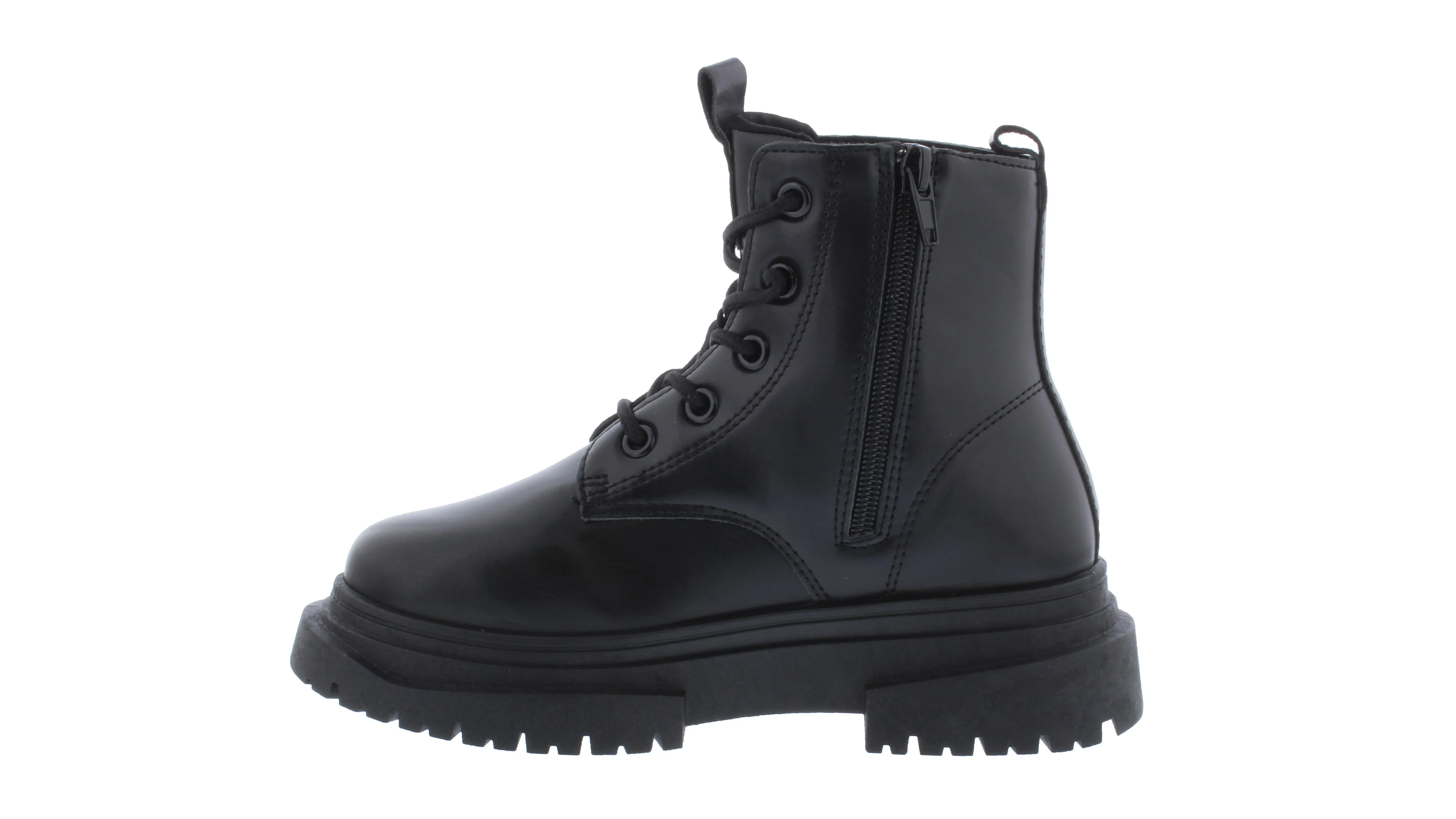 Kids Thick Outsole Lace Up Boot