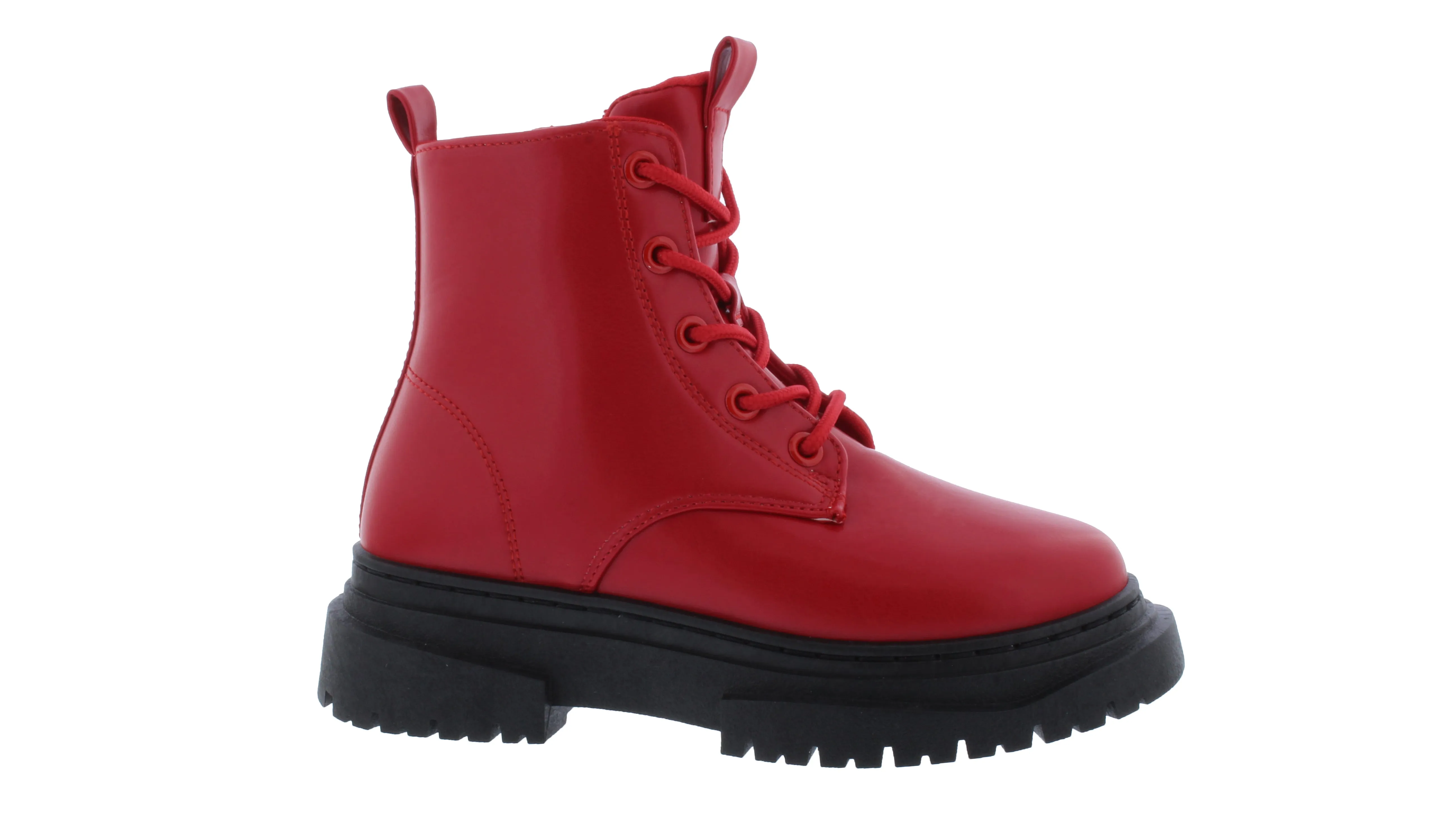 Kids Thick Outsole Lace Up Boot