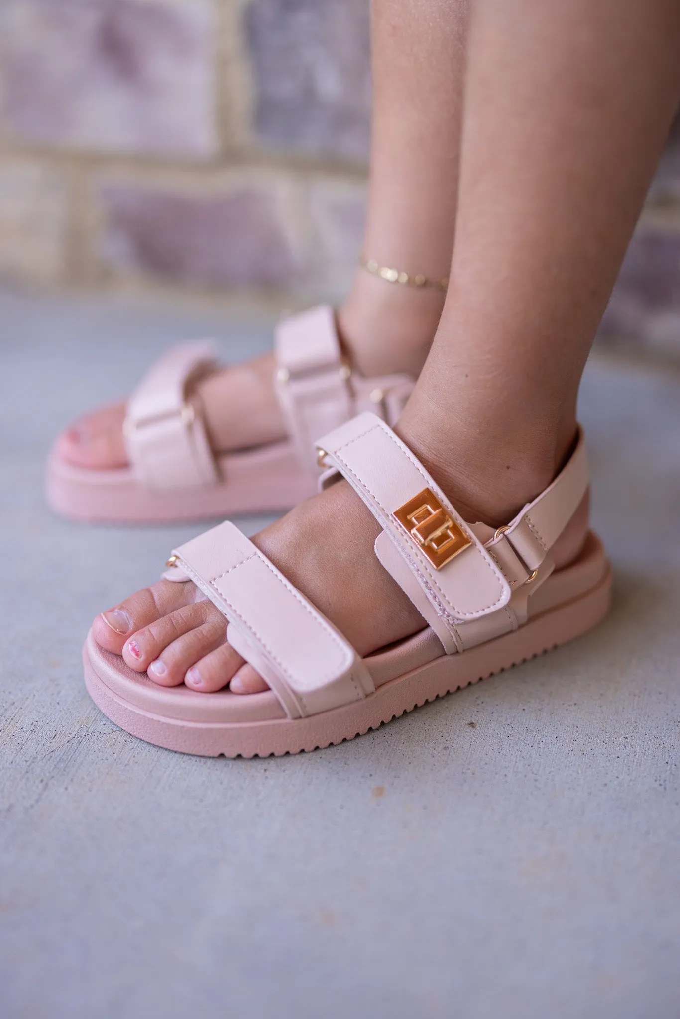 Kids Victoria Platform Sandals - Pink