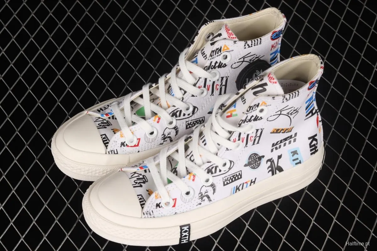 Kith x Converse 1970 S Converse cooperative high-top casual board shoes 172466C